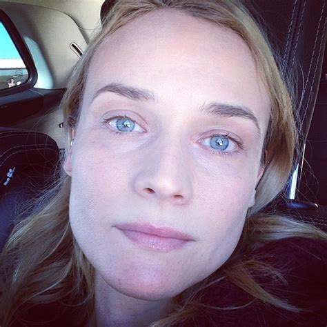 diane kruger no makeup selfie.